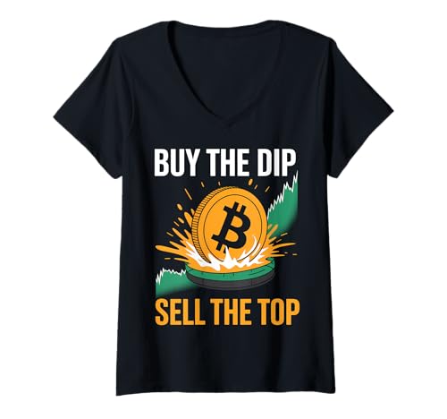Damen Kaufen Sie The Dip besten Krypto-Bitcoins T-Shirt mit V-Ausschnitt Damen Kaufen Sie The Dip besten Krypto-Bitcoins T-Shirt mit V-Ausschnitt von Buy The Dip Sell The Top Crypto Bitcoin Tees Co
