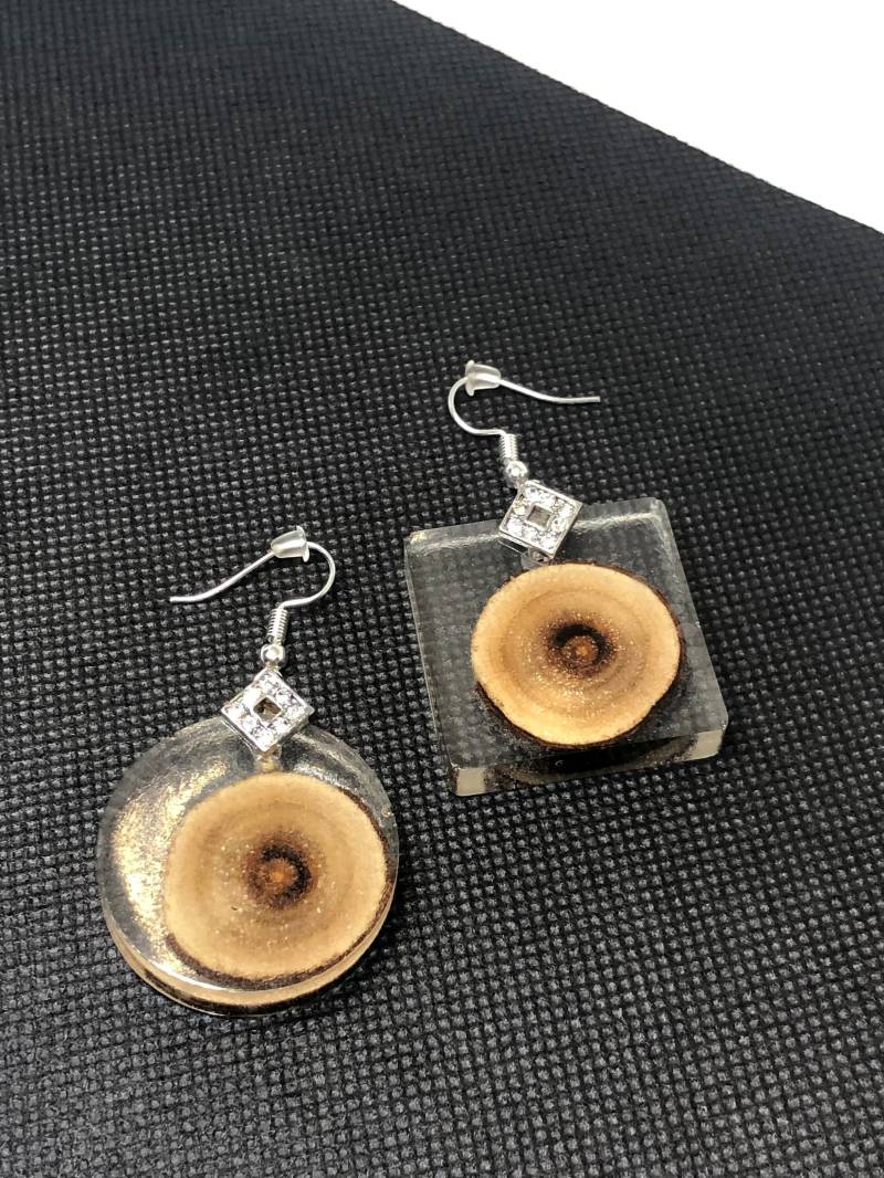 Holz-Bling-Kreis Ohrringe von BuyApeShiz