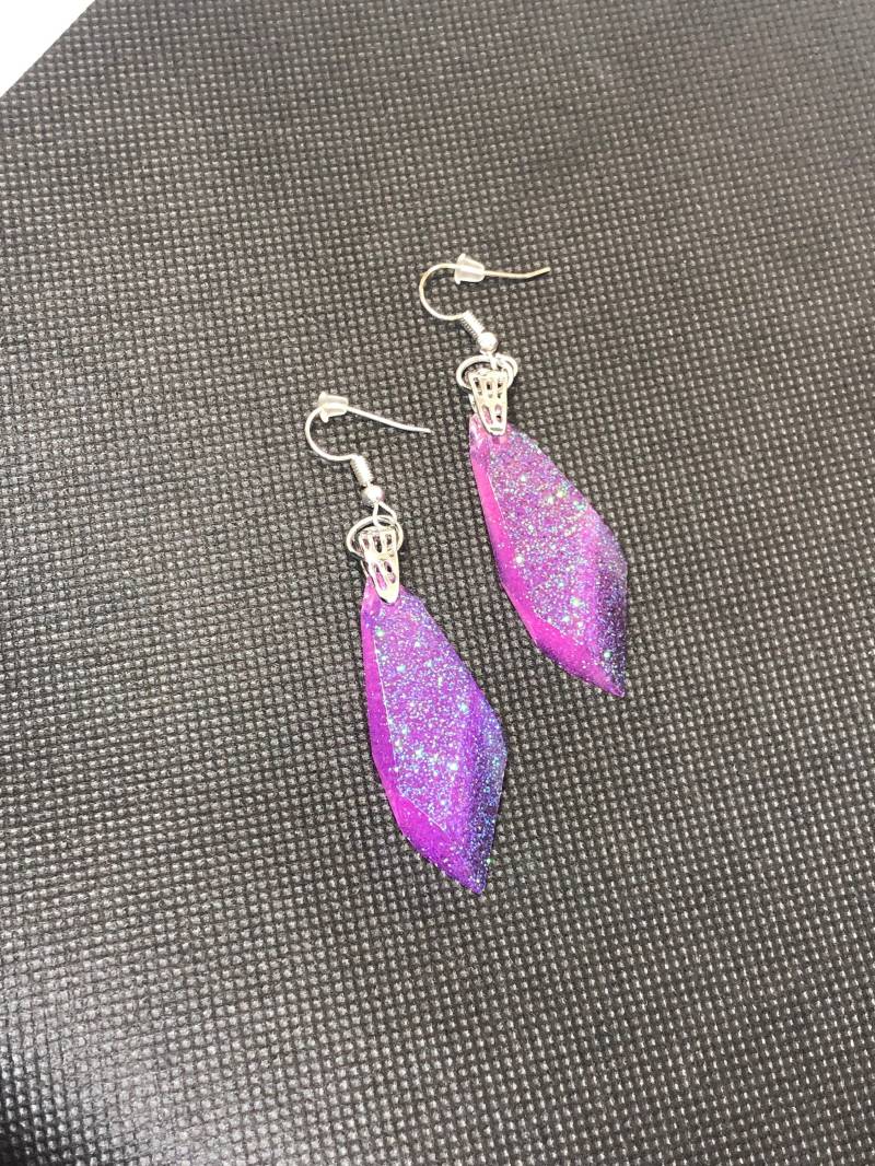 Lila Glitzer Kristall Baumelt Lila Glitzer Kristall Baumelt von BuyApeShiz