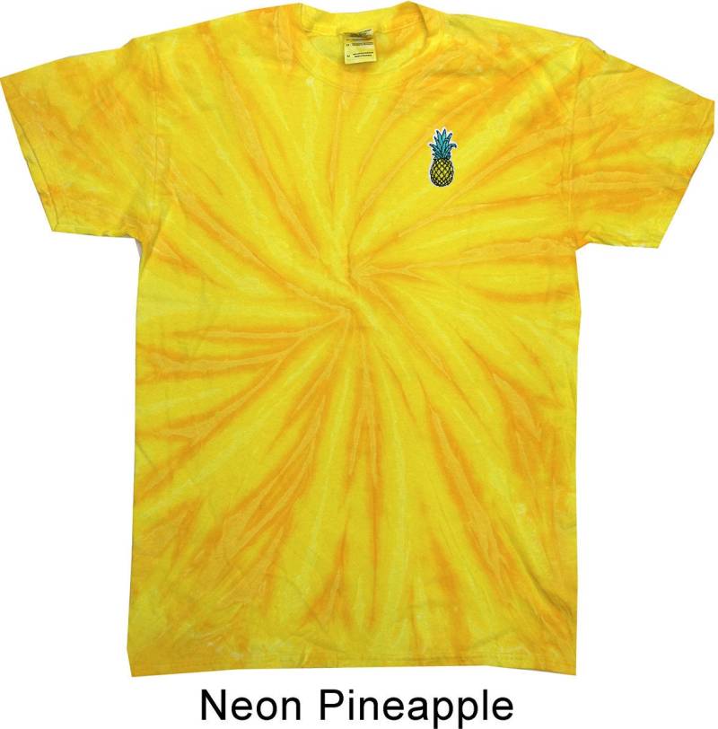 Ananas-Patch Pocket Print Twist Tie Dye T-Shirt Pinepatch-Pp-1100T von BuyCoolShirts