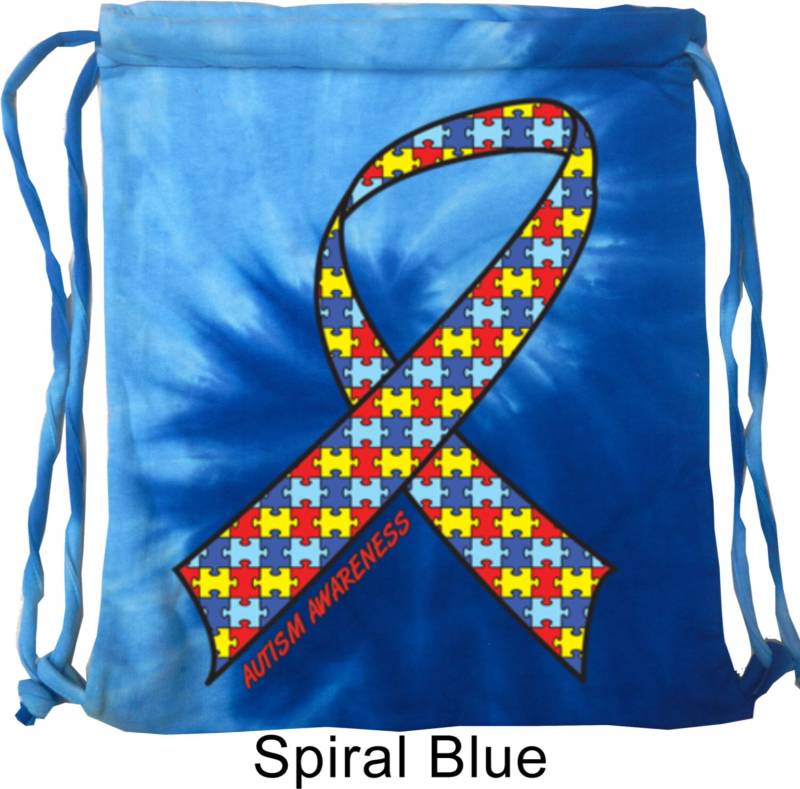 Autismus Bewusstsein Band Tie Dye String Tasche 17975Hd2-9500 von BuyCoolShirts