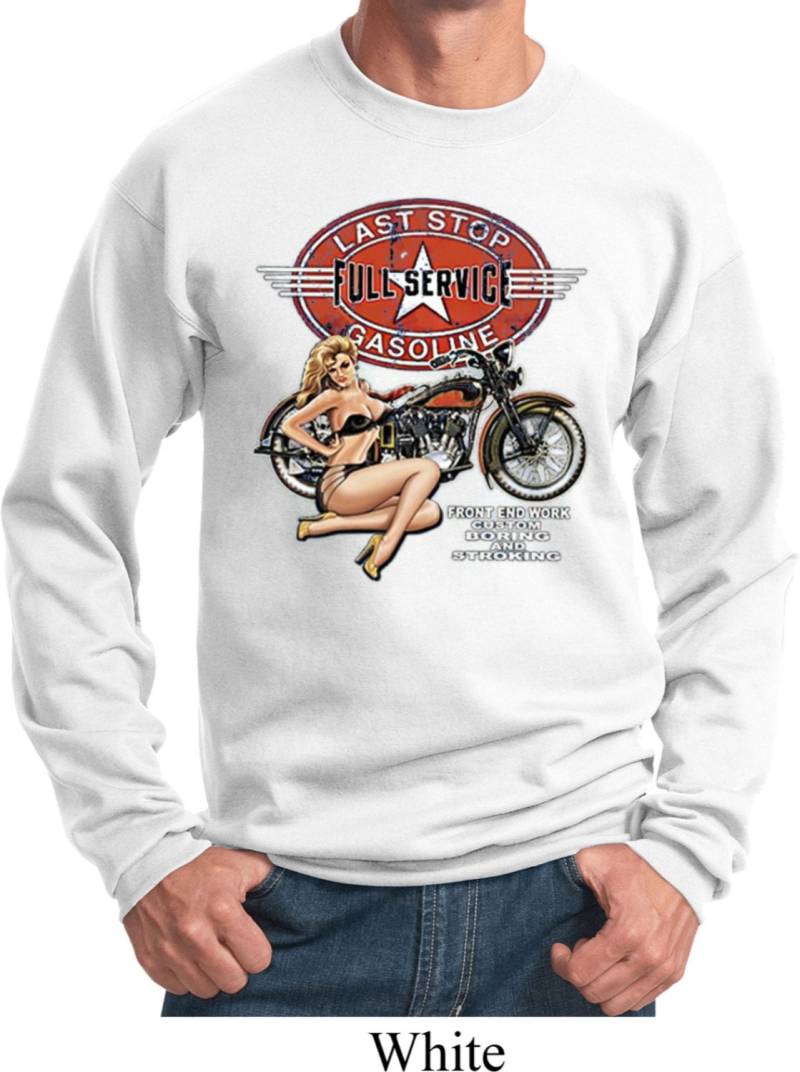 Biker Full Service Gas Sweatshirt A2298D-Pc90 Biker Full Service Gas Sweatshirt A2298D-Pc90 von BuyCoolShirts