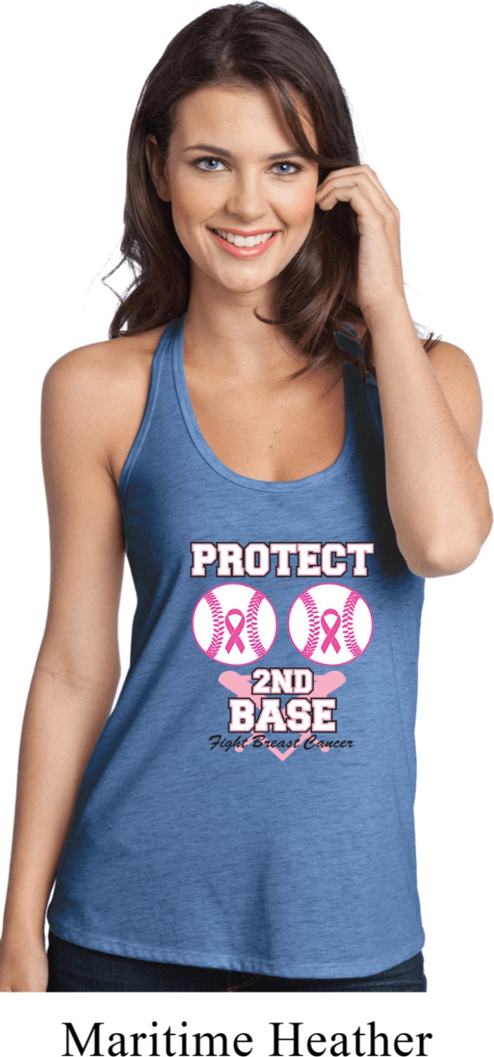 Damen Brustkrebs Bewusstsein Tanktop Schützen 2. Base T-Back Tank Top 19972E4-Dt250 von BuyCoolShirts