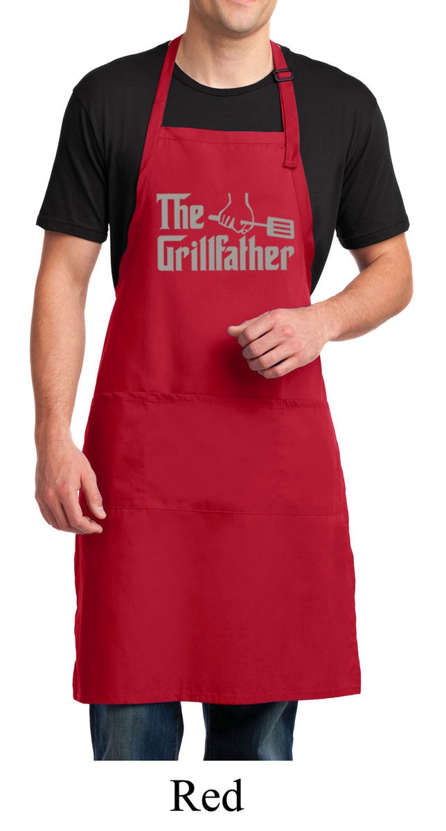 Die Grillfather Voller Länge Schürze Mit Taschen Grillfather-A700 Die Grillfather Voller Länge Schürze Mit Taschen Grillfather-A700 von BuyCoolShirts