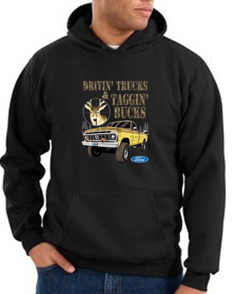 Ford Driving & Tagging Bucks Hoodie 14222Hd2-Pc90H von BuyCoolShirts