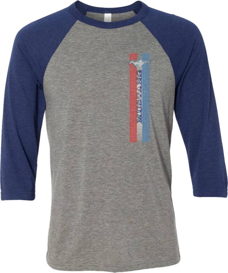Ford Mustang Pony Tribar Erwachsenen Unisex Raglan Shirt Logo 13732D 1-Tri-3200 Ford Mustang Pony Tribar Erwachsenen Unisex Raglan Shirt Logo 13732D 1-Tri-3200 von BuyCoolShirts
