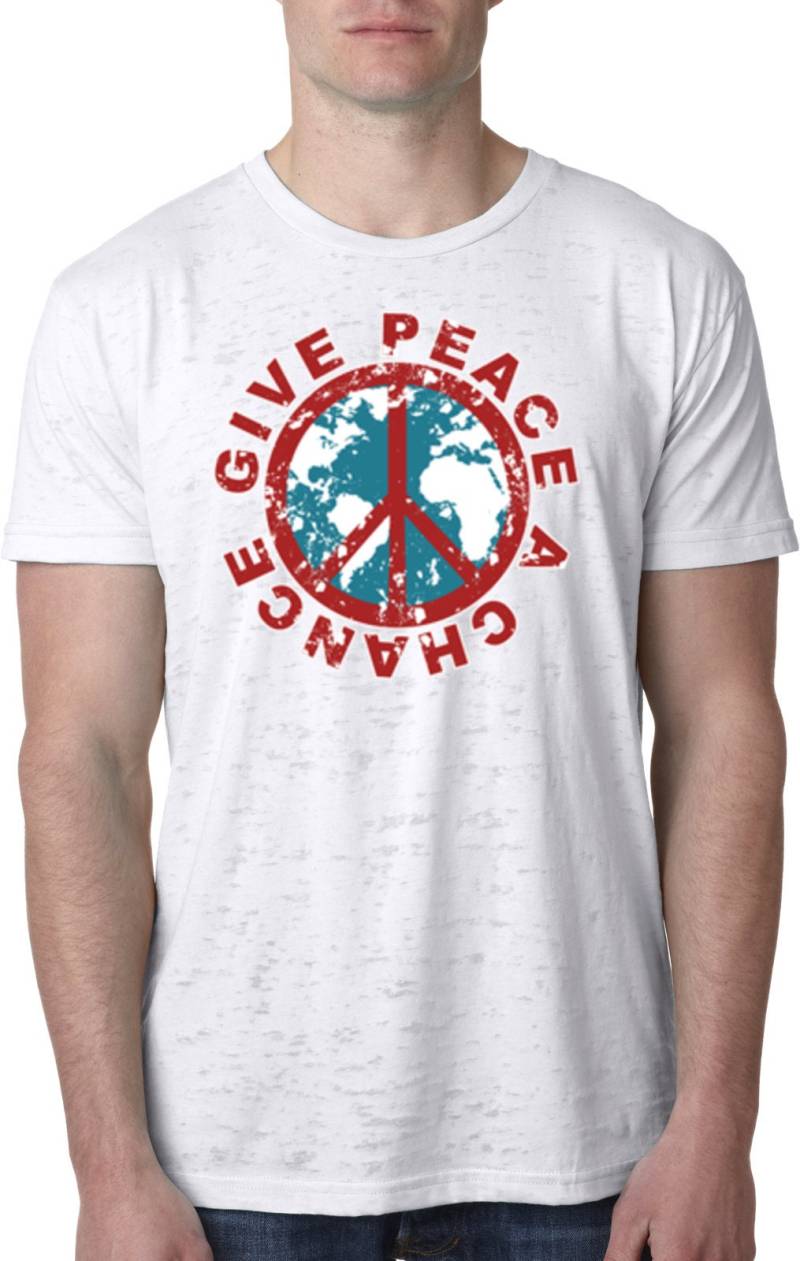 Geben Sie Dem Frieden Eine Chance Burnout T-Shirt Givepeace-Nl6110 Geben Sie Dem Frieden Eine Chance Burnout T-Shirt Givepeace-Nl6110 von BuyCoolShirts