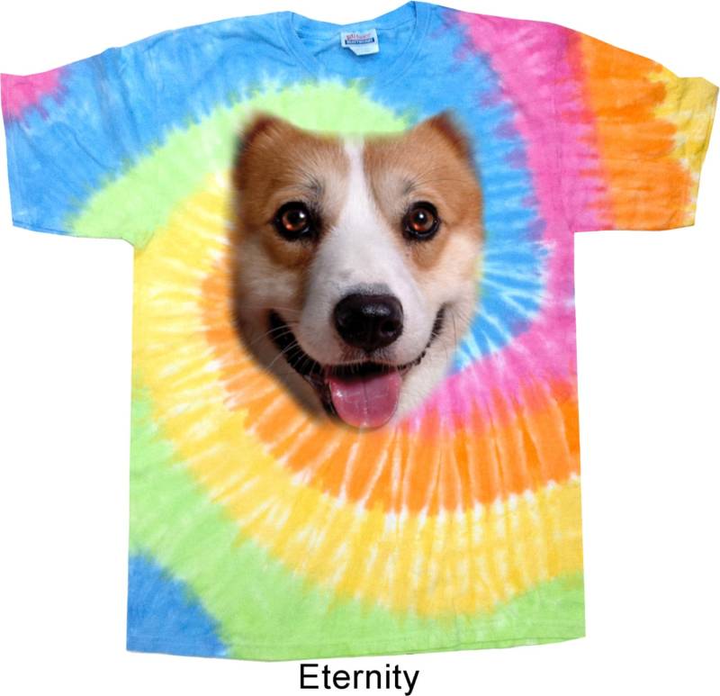 Große Corgis Gesicht Krawatte Farbstoff T-Shirt 17703Hl0-1000 Große Corgis Gesicht Krawatte Farbstoff T-Shirt 17703Hl0-1000 von BuyCoolShirts
