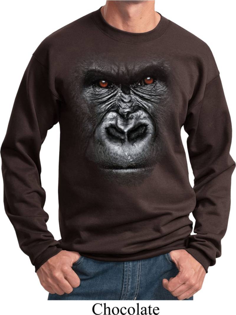 Große Gorilla Gesicht Sweatshirt 17938D0-Pc90 Große Gorilla Gesicht Sweatshirt 17938D0-Pc90 von BuyCoolShirts