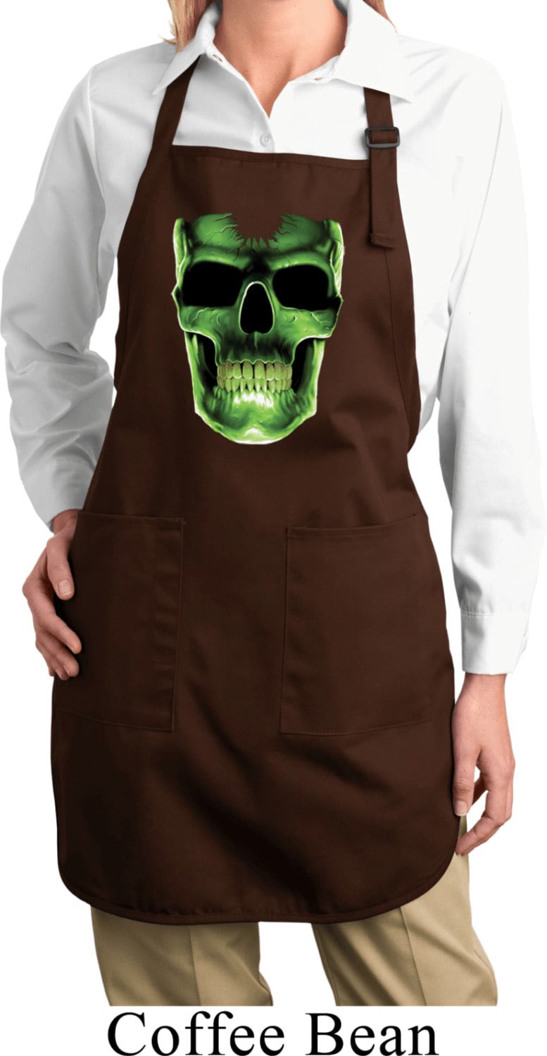 Halloween Glow Bones Voller Länge Schürze Mit Taschen 10286D4-A500 von BuyCoolShirts