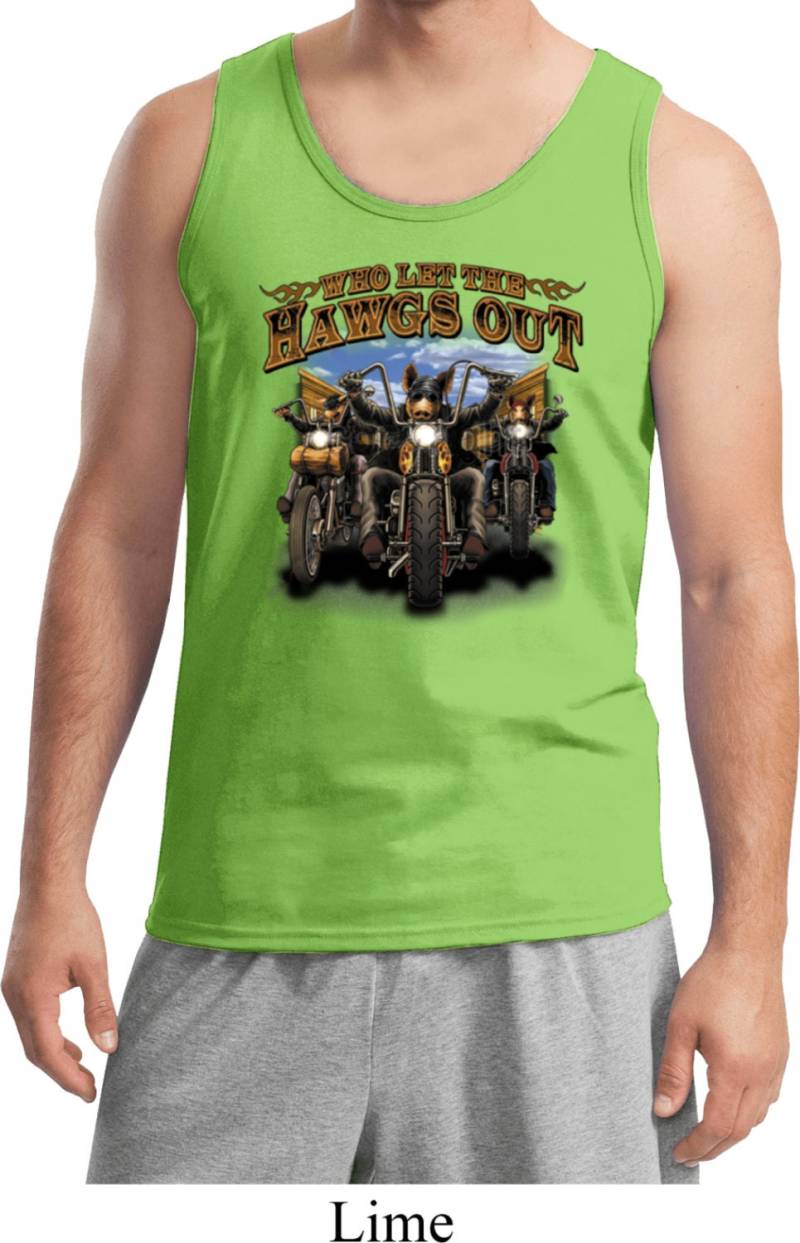 Herren Biker, Die Hawgs Aus Tank Top A12580C-2200 Lassen von BuyCoolShirts