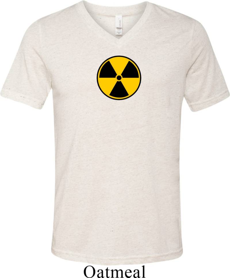 Herren Fallout Shirt Radioaktive Strahlung Tri Blend V-Ausschnitt T-Shirt Radiation-C3415 von BuyCoolShirts