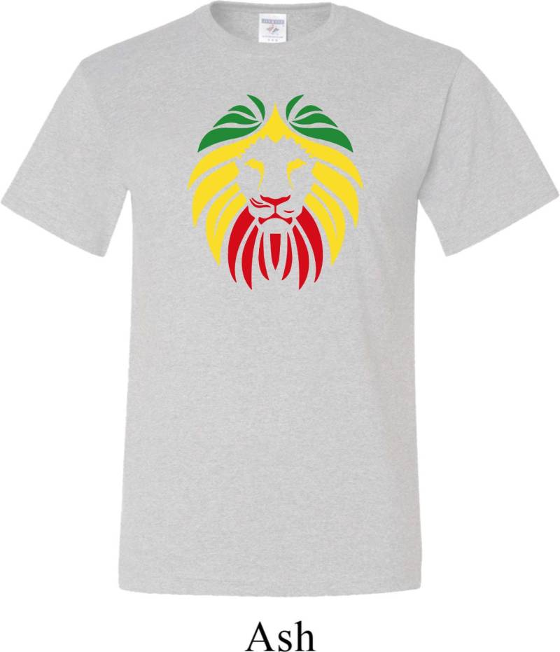 Herren Rasta Lion Kopf Groß T-Shirt Lionhead-Pc61T von BuyCoolShirts
