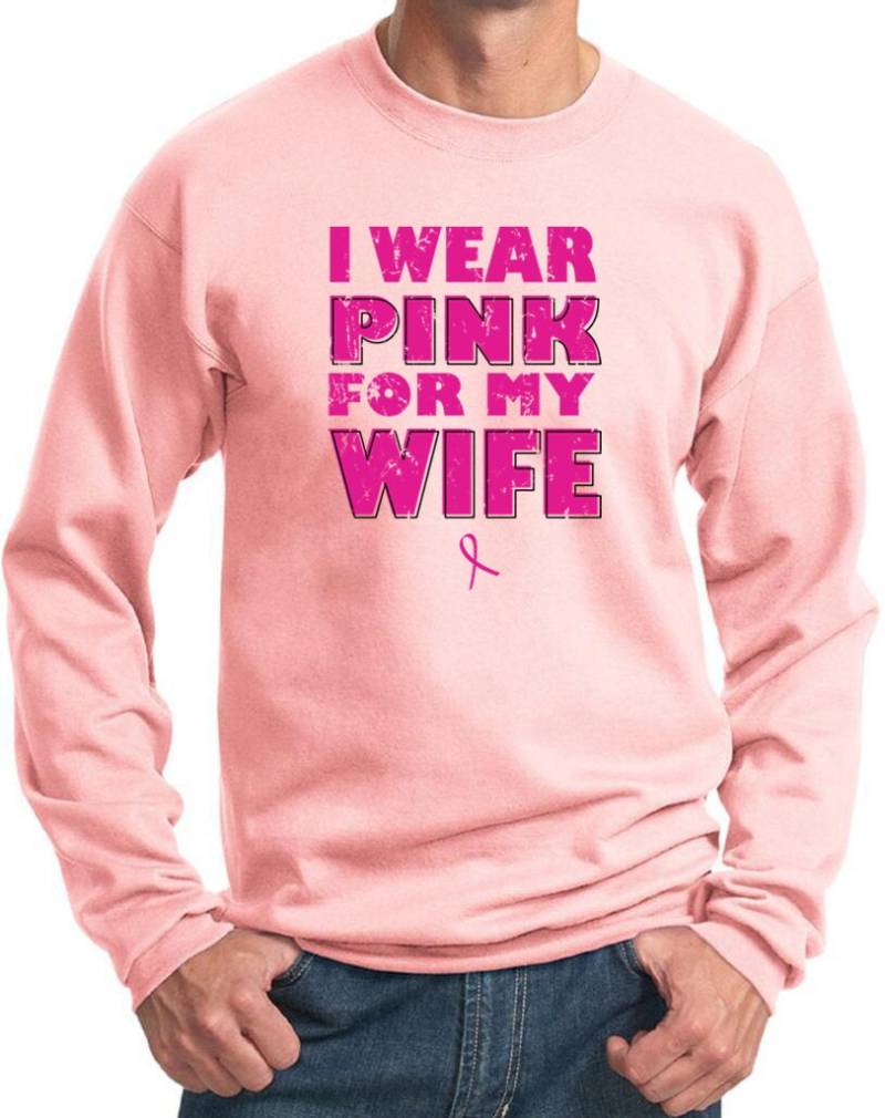 Ich Trage Pink Für Meine Frau Erwachsene Unisex Brustkrebs Sweatshirt Wife-Pc90 Ich Trage Pink Für Meine Frau Erwachsene Unisex Brustkrebs Sweatshirt Wife-Pc90 von BuyCoolShirts