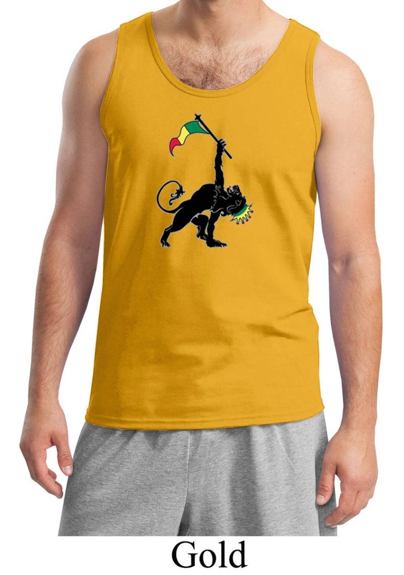 Männer Rasta Löwen-Dreieck Rastafarian Tank Top Triangle-2200 Männer Rasta Löwen-Dreieck Rastafarian Tank Top Triangle-2200 von BuyCoolShirts