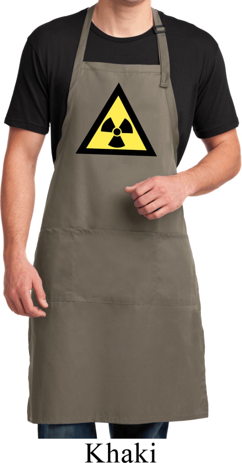 Radioaktives Dreieck Volle Länge Apron Mit Taschen Triangle-A700 von BuyCoolShirts
