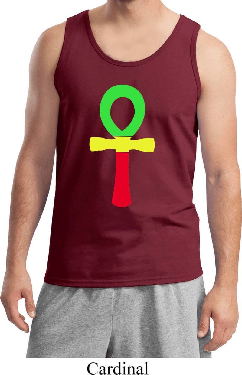 Rasta Ankh Tank Top Für Herren Ankh-2200 Rasta Ankh Tank Top Für Herren Ankh-2200 von BuyCoolShirts