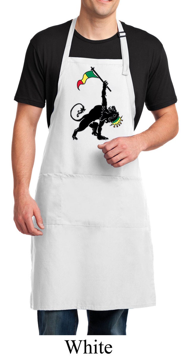 Rasta Dreieck Voller Länge Schürze Mit Taschen Triangle-A700 von BuyCoolShirts