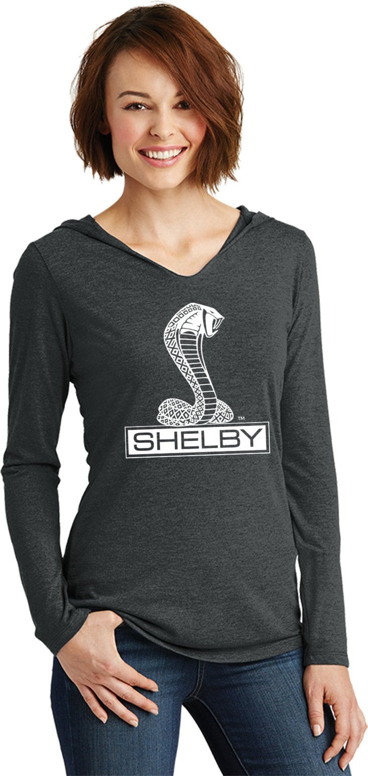 Shelby Cobra Damen Ford Tri-Blend Langarm Shirt Hoodie 18149E2-Dm139L von BuyCoolShirts