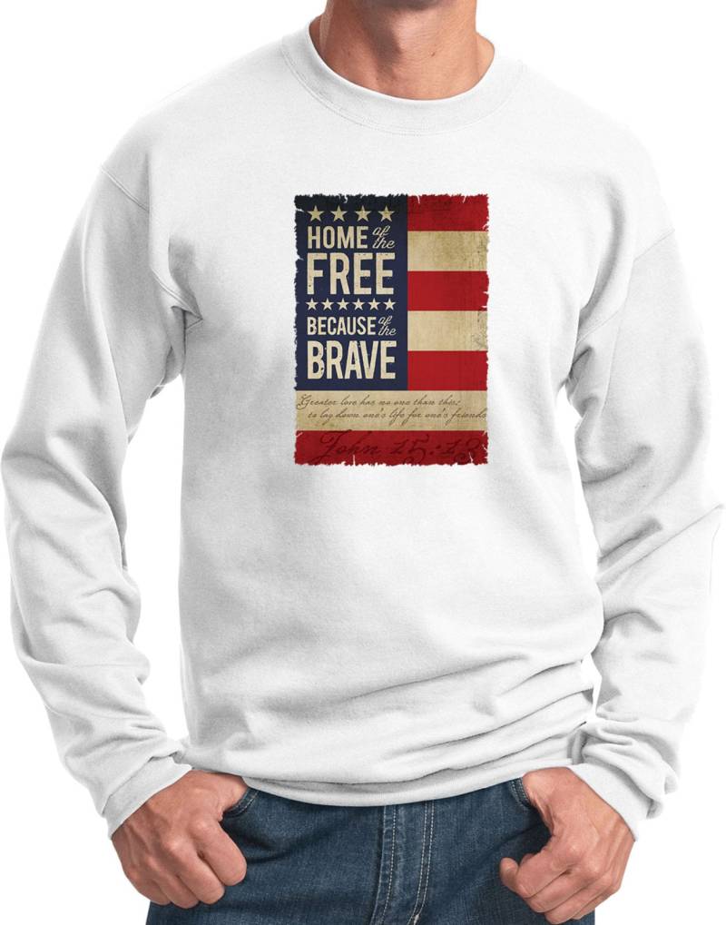 Usa Nach Hause Der Tapferen Wegen Frei Erwachsene Sweat Shirt 21608Hd4-Pc90 Usa Nach Hause Der Tapferen Wegen Frei Erwachsene Sweat Shirt 21608Hd4-Pc90 von BuyCoolShirts