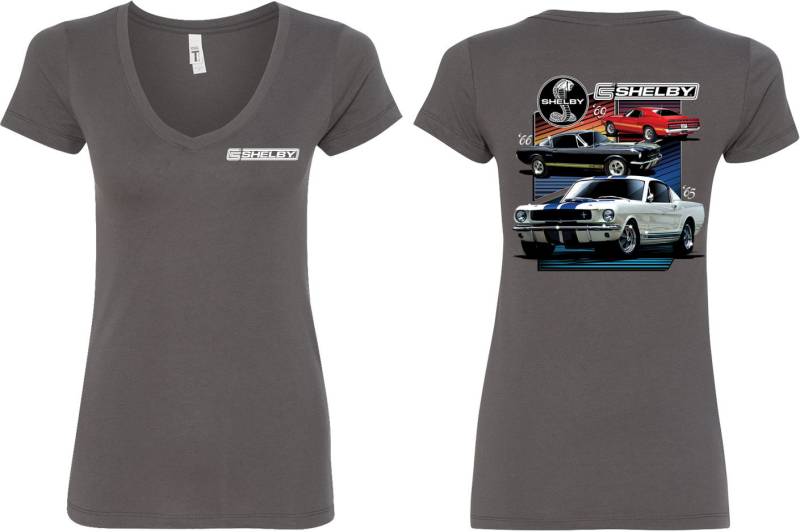 Various Shelby Front & Back Print Ladies Ford V-Neck Shirt 17929D1-Fb-N1540 Various Shelby Front & Back Print Ladies Ford V-Neck Shirt 17929D1-Fb-N1540 von BuyCoolShirts