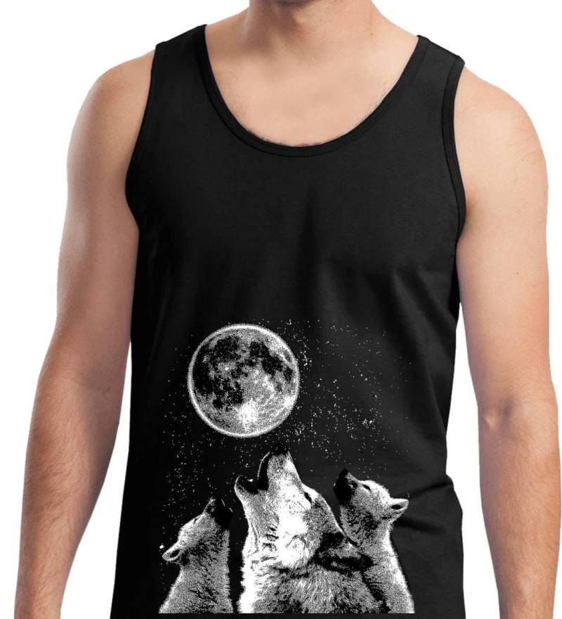 Wölfe, Die Auf Dem Mond Bottom Print Men Es Tank Top Wolfmoon-2200 Hoben Wölfe, Die Auf Dem Mond Bottom Print Men Es Tank Top Wolfmoon-2200 Hoben von BuyCoolShirts