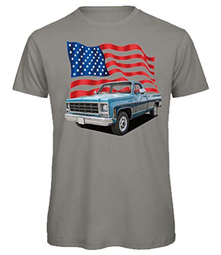 BuyPics4U T-Shirt mit Motiv American Pickup Truck PU49 100% Baumwolle für Herren Damen Kinder viele Farben von BuyPics4U