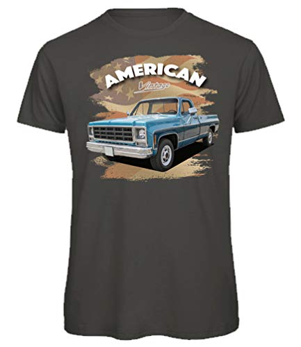 BuyPics4U T-Shirt mit Motiv von American Pickup Truck Transporter PU51 100% Baumwolle für Herren Damen Kinder viele Farben von BuyPics4U