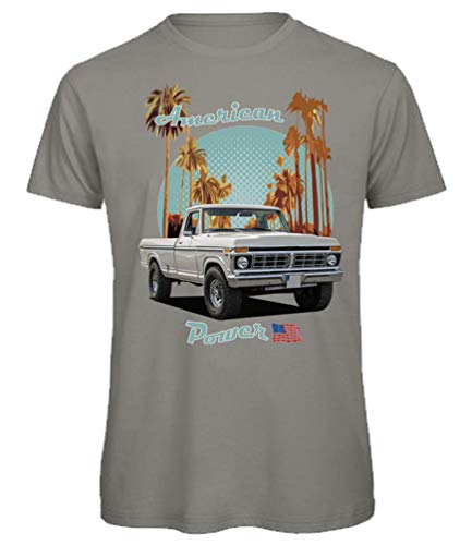 BuyPics4U T-Shirt mit Motiv von American Pickup Truck Transporter PU83 100% Baumwolle für Herren Damen Kinder viele Farben von BuyPics4U