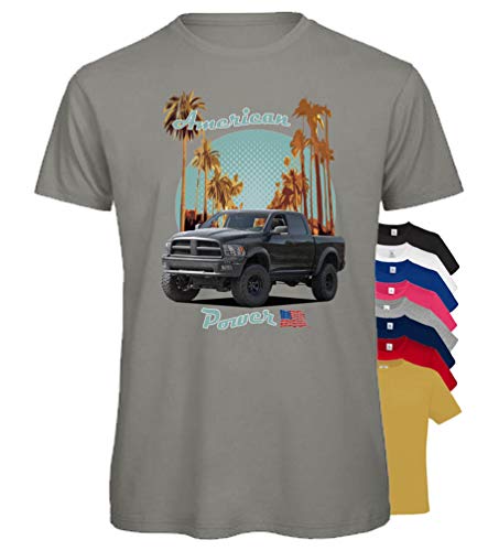 BuyPics4U T-Shirt mit Motiv von American Pickup Truck Transporter PU86 100% Baumwolle für Herren Damen Kinder viele Farben von BuyPics4U