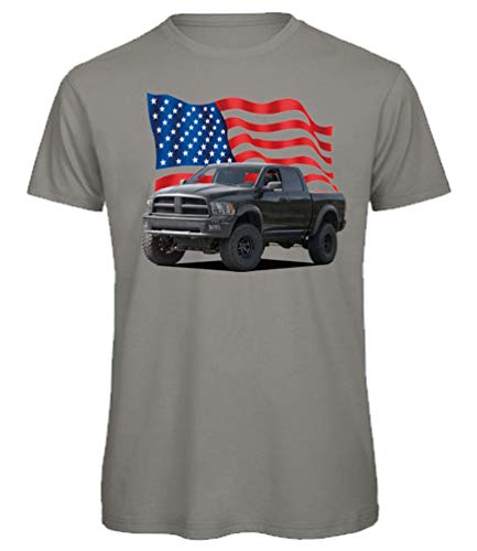 BuyPics4U T-Shirt mit Motiv von American Pickup Truck Transporter PU86 100% Baumwolle für Herren Damen Kinder viele Farben von BuyPics4U