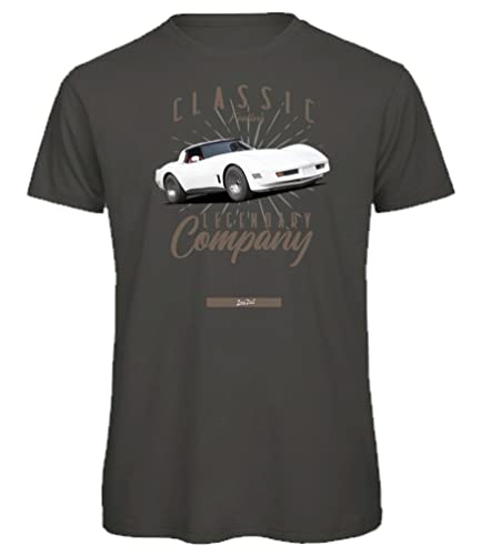 T-Shirt mit Motiv von US-Car Muscle-Car Pony-Car Stringray C1 C2 C3 C4 C5 C6 C7 C8 V8 Oldtimer (kein originaler Markenartikel) 23Co3 von BuyPics4U