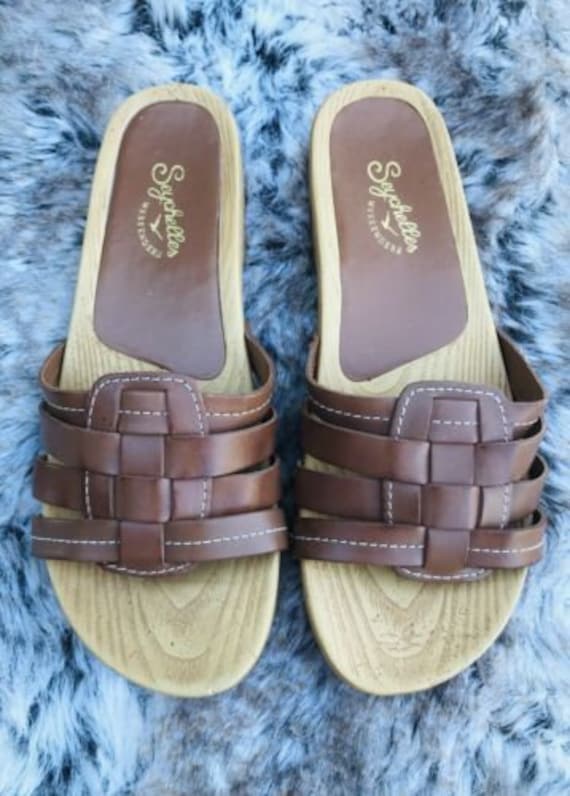 Seychelles La 1984 Whisky Braun Leder Casual Ambiente Damen Sandalen Schuhe Größe 8 von BuyTheWayArtiques