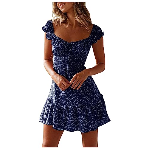 Buyaole Abendkleid Damen Lang Mit Ärmel Sportliche Kleider Chiffon Kleid Damen Sexy Kleid Sommerkleider Für Mollige Flower Dress Sexy Sommerkleid Damen Festliche Kleider Damen Damen von Buyaole