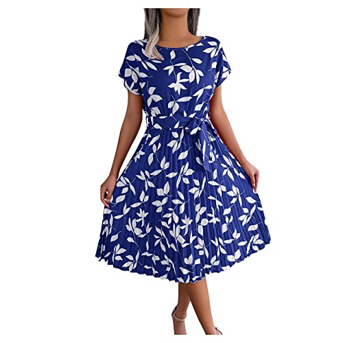 Buyaole Lange+Sommerkleider Jugendweihe Kleider Sommerkleid Damen Curvy Kleider Damen Sommer Knielang Langes Sommerkleid Sommerkleider+Lang Kleider Mädchen Leinenkleid Damen von Buyaole