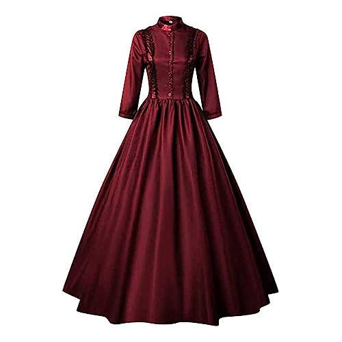 Halloween Oktoberfest Kleid Prom Dress Long Puffy Kostüme Japanische Kleider Kleid Mittelalter Peach Kostüm Damen Feenkostüm Mädchen Japanisches Kleid Tüll Kleid Damen Damen Kleid Sexy Babydoll von Buyaole