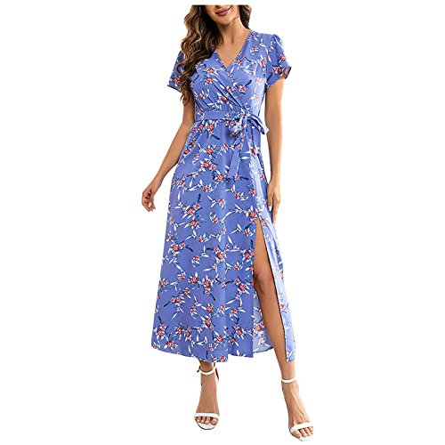 Jeanskleid Damen Sommer Abendkleider Kurz Sportliche Kleider Sommerkleid Neckholder Kleid Mit Spitze Lange Rosa Abendkleider Sommer Kleider Damen Einschulung Kleider Mädchen Boho von Buyaole