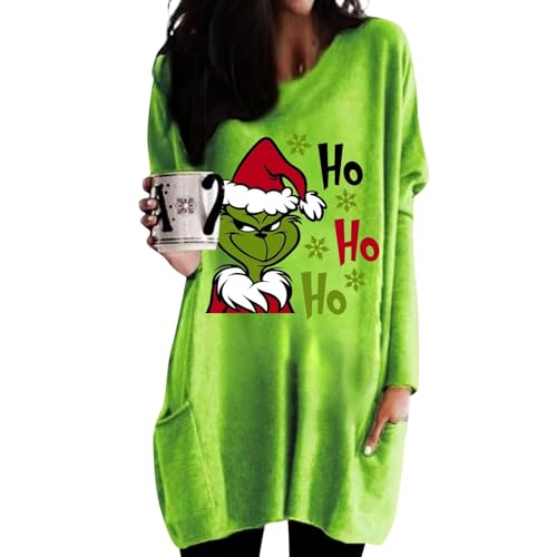 Weihnachten Pullover Damen Damen Pullover Langes Tshirt Damen Sportshirt Damen Atmungsaktiv Sport Shirts Damen Kompressionsshirt Damen Weihnachtspullover Damen Damen von Buyaole