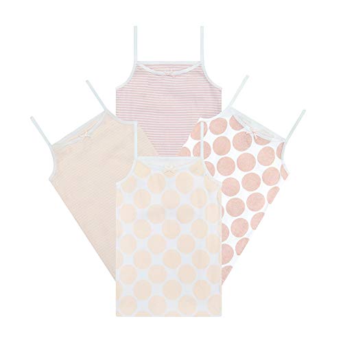 Buyless Fashion Girls Cami Polka Dot Unterhemden Baumwolle (4er Pack) 1-2 von Buyless Fashion