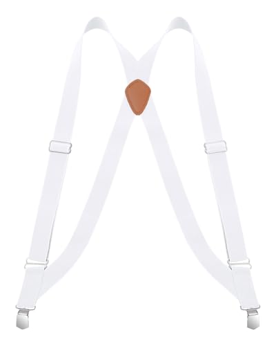 Buyless Fashion Herren X Hosenträger - 122cm elastische verstellbare Riemen 3 cm - 5115-White Buyless Fashion Herren X Hosenträger - 122cm elastische verstellbare Riemen 3 cm - 5115-White von Buyless Fashion