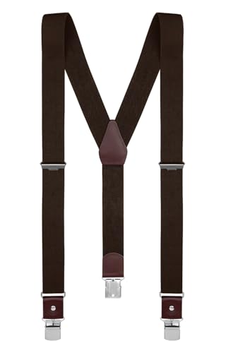 Buyless Fashion Herren Y Hosenträger - 122cm elastische verstellbare Riemen 3 cm - 5123-Brown Buyless Fashion Herren Y Hosenträger - 122cm elastische verstellbare Riemen 3 cm - 5123-Brown von Buyless Fashion