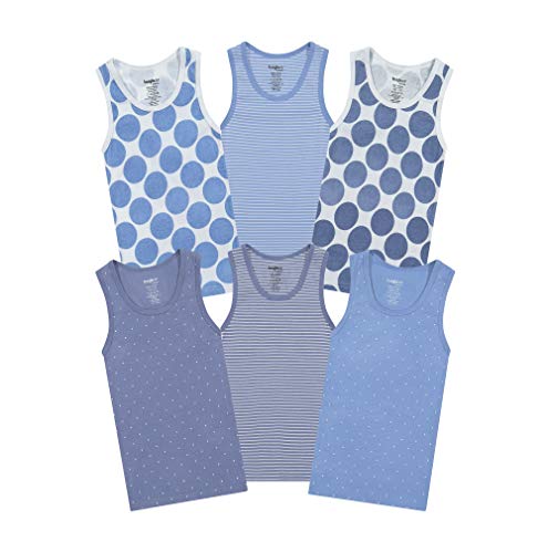 Buyless Fashion Jungen Unterhemden Tank-Top Weiß Weiche Baumwolle (6er-Pack) 1-2 von Buyless Fashion