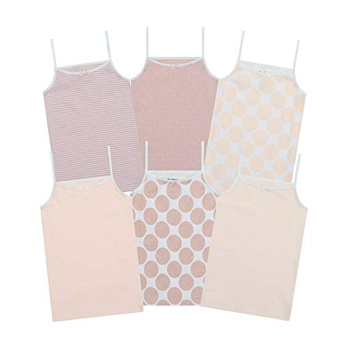 Buyless Fashion Mädchen Cami Tupfen Unterhemden Baumwolle (6er Pack) 1 – 2 von Buyless Fashion