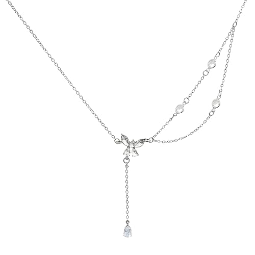 Buyongwant Schmetterlings-Halskette für Damen, unregelmäßig, Y2K, exquisites Modeschmuck-Accessoire von Buyongwant