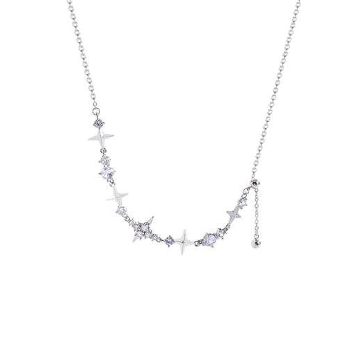Buyongwant Unregelmäßige Y2K-Stern-Halskette für Damen, Halsband, Kette, modisch, vielseitiger Schmuck für Damen von Buyongwant