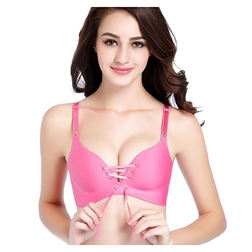 Bustier Damen Große Brüste Strapless BH Für Große Busted Frauen Bügel Blumen Spitze BH Dessous-Sets BH Alltags BH Für Dessous Bralette Crop Top Sport-BHS Trainings-BH Leicht Nahtloser BH Ohne Rücken von BuzkiK