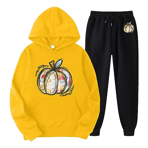 Jogginganzug Damen Herbst Freizeitanzug Baumwolle Trainingsanzug Tracksuit Sportanzug Herbst Winter Damen Jogginganzug Trainingsanzug Für Damen Outfit Sport Modern Lässige Oversize Hausanzug von BuzkiK