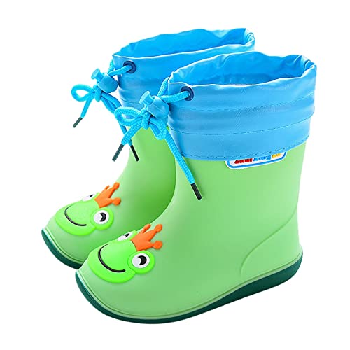 Kinder Gummistiefel Regenstiefel Kinder Gummistiefel Rutschfest Bequem Outdoor wasserdichte Stiefel Regen Kleinkind Atmungsaktiv Wathose für Outdoor von BuzkiK