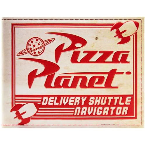 Pizza Planet Pizzakarton Buzz & Woody Toy Abenteuer Story Geldbörse/Geldbeutel Bi-Fold ID & Kartenhalter, Mehrfarbig Pizza Planet Pizzakarton Buzz & Woody Toy Abenteuer Story Geldbörse/Geldbeutel Bi-Fold ID & Kartenhalter, Mehrfarbig von Buzz Life