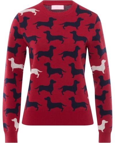 BvS Brigitte von Schönfels Rundhalspullover Rot, 42 von BvS Brigitte von Schönfels